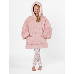 Sienna Kids Fluffy Hooded Fleece Blanket