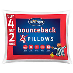 Silentnight Bounceback Pillows - Buy 4 Get 2 Free! - 6 Pack