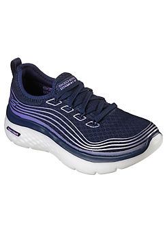 Skechers Navy Haptic Printed Lace Up Trainers