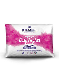 Slumberdown Cosy Nights Pair of Medium Support Pillows