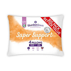 Slumberdown Super Support Firm Support Pack of 4 Pillows