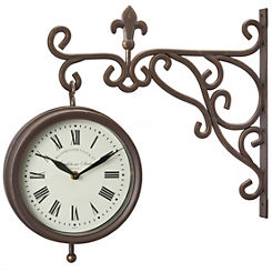 Smart Garden Double Sided Marylebone Station Clock & Thermometer