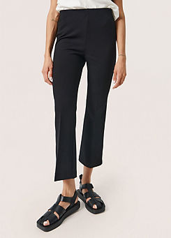 Soaked in Luxury Bea Cropped Flare Trousers