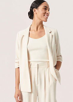 Soaked in Luxury Shirley Three-Quarter Sleeve Open Front Blazer