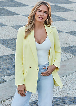Sosandar Double Breasted Relaxed Fit Blazer