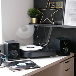 Steepletone Camden Vinyl Record Player - Black