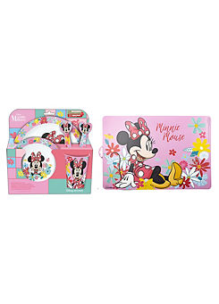 Stor Minnie Twin Pack - 5 Piece Non-Slip Set & Placemat