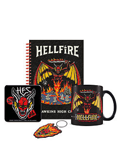 Stranger Things Hellfire Club Bumper Gift Set (Mug, Coaster, Keychain & Notebook)