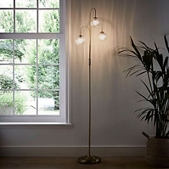 Teardrop Style Triple Bulb Floor Lamp