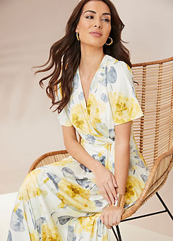 Together Yellow Print Jersey Dress