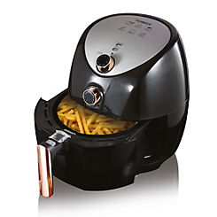 Tower T17021RG Family Size Air Fryer 4.3L 1500W - Black & Rose Gold