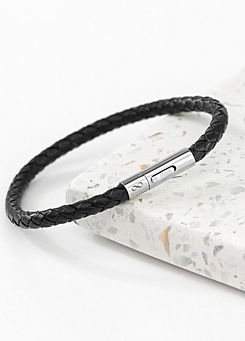 Treat Republic Personalised Men’s Infinity Capsule Leather Bracelet