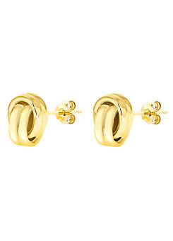 Tuscany Gold 9CT Yellow Gold Knot Stud Earrings