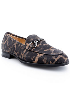 Unisa Leopard Print Loafers