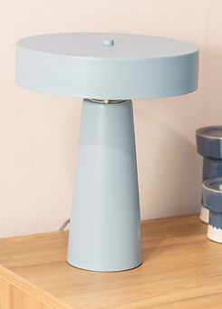 ValueLights Powder Blue Metal Table Lamp