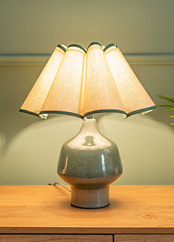 ValueLights Speckle Glazed Ceramic Table Lamp