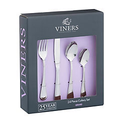 Viners Grand Stainless Steel 24 Piece Cutlery Set