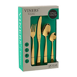 Viners® Purity Gold 16 Piece Stainless Steel Cutlery Set