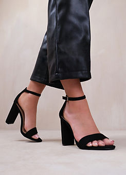 Where’s That From Skye Black Heeled Sandals