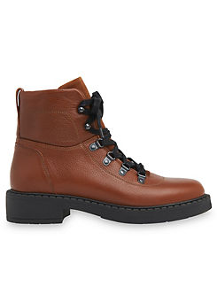 Whistles Alvis Tan Lace Up Hiking Boots