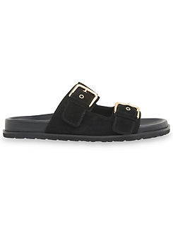 Whistles Double Buckle Black Shoes