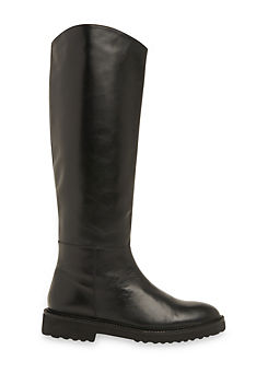 Whistles Hadlow Black Knee High Riding Boots