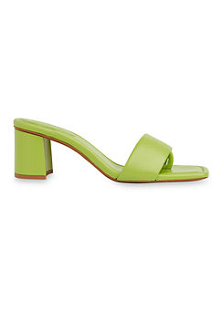 Whistles Marie Green Slip On Heeled Mules