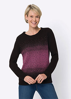 Witt Colour Gradient Round-Neck Sweater