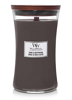 WoodWick Large Hourglass Candle Sand & Driftwood
