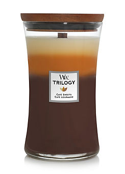 WoodWick Large Hourglass Candle Triology Café Sweets