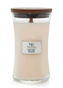 WoodWick Large Hourglass Candle White Honey