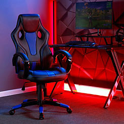 X Rocker Maverick Ergonomic Office Gaming Chair - Black/Blue