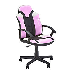 X Rocker Saturn Mid-Back Wheeled Esport Gaming Chair - Pink