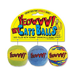 Yeowww! My Cats Balls Pet Toys 3Pc