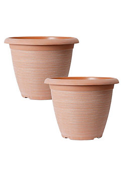 You Garden Pair of Helix Planters