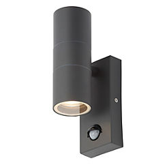 Zink Leto 2 Light Outdoor Passive Infrared Sensor Stainless Steel Outdoor Wall Light