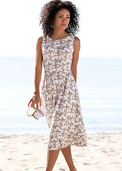 beachtime Floral Print Summer Dress