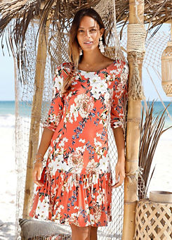 s.Oliver Floral Print Beach Dress