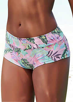 s.Oliver ’Azalea’ Tropical Print Bikini Hot Pants