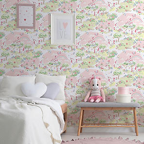 Cath Kidston Antique Rose Cream Wallpaper Kaleidoscope