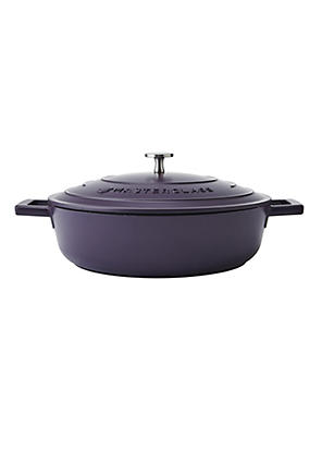 MasterClass Cast Aluminium Round Casserole Dish - 2.5 Litre, Hunter Green, Non-Stick, Induction Safe