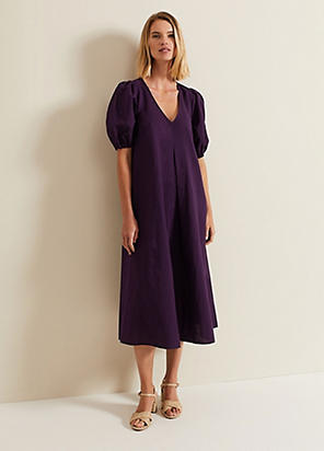 Phase Eight Becky Tie Front Midi Dress | Kaleidoscope