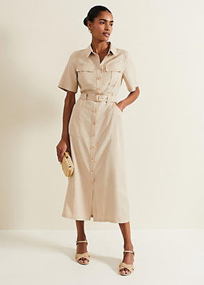 Phase Eight Kristal Utility Midi Dress | Kaleidoscope