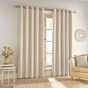 Home Curtains Taylor Embossed Velour Thermal Lined Pencil Pleat Door  Curtain