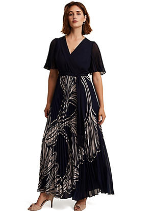 Phase Eight Abigail Printed Pleat Maxi Dress | Kaleidoscope