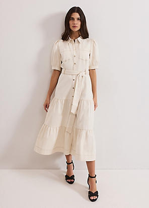 【PHASE EIGHT】Kristal Utility Midi Dress ミディドレス Kristal Utility Midi Dress | Phase Eight ROW |