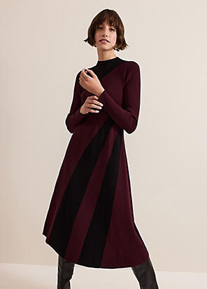 Phase Eight Natalie Burgundy Shirt Dress | Kaleidoscope