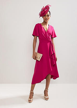 Phase Eight ジュリッサ ラップ ドレス フェイズ エイト Phase Eight Julissa Wrap Dress （Vermillion