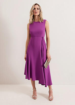 シック【Phase Eight】UK発 Lucinda フィット フレア ドレス 紫 Buy Phase Eight Purple Lucinda Fit And Flare Dress from the