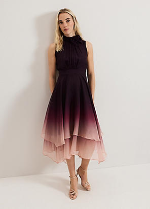 シック【Phase Eight】UK発 Lucinda フィット フレア ドレス 紫 シック【Phase Eight】UK発 Lucinda フィット フレア ドレス 紫